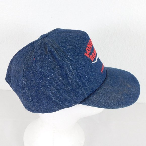 Longhorn Barbecue Mens Regular Size Blue Denim Trucker Hat Cotton Spokane - Picture 2 of 11